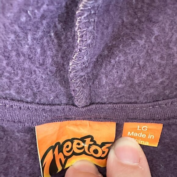 Cheetos Dangerously Cheesy Long Sleeve Tie-Dye Hoodie Size L - Picture 4 of 6